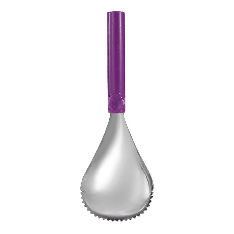 Stainless steel pumpkin scooper, manual bag digger core remover, melon scoop pulp separator, multi-function fruit picker сливовый
