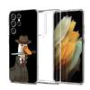 Cartoon Doubt Duck Shockproof Phone Case For Samsung Galaxy S23 Ultra S22 5G S20 S21 FE 5G S10E S9 S8 S10 Plus Soft Clear Cover