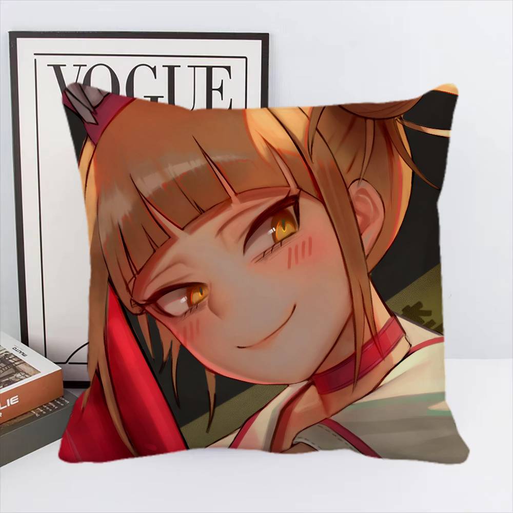 Anime My Hero Academia Himiko Toga Pillow Case Square Pillow Bedroom Sofa Leisure Comfort Cushion Home Decoration