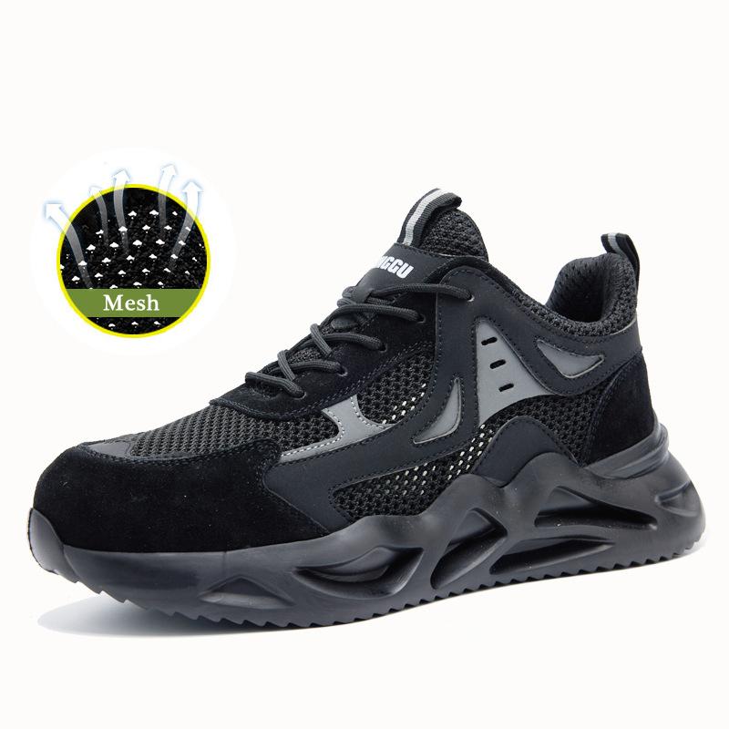 

Легке робоче захисне взуття Чоловіки Жіночі Взуття зі сталевим носком Незнищувані захисні черевики із захистом від проколів Захисні робочі кросівки 46