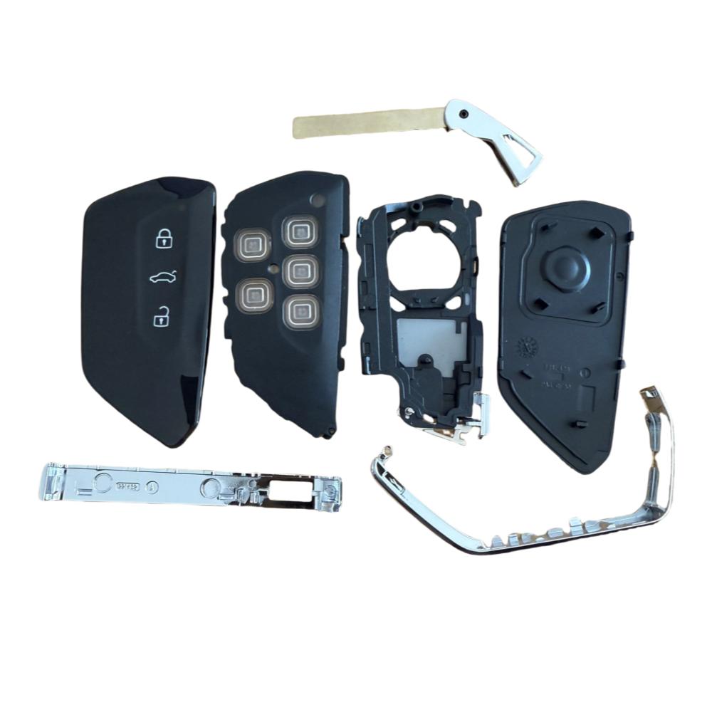 BST1 Car Ashtray 3/5Buttons Remote Control Key Shell For Volkswagen Golf 8 For VW Smart Card Case KD HZ25 ZA25 ZB25 Remote Control Ke Ib2
