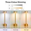 Retro LED Rechargeable Touch Table Lamp Stepless Dimming Reading Lamp Table Lamp Bedside Lamp Hotel Bar Decoration Night Light