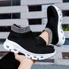 Couples Knitted Casual Sports Shoes Light Elastic Walking Jogging Shoes Men Women Breathable Socks Shoes Big Size 36-47