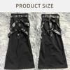 Women Punk Lace Up Straps Flared Leg Warmers Japanese Harajuku Eyelets Knee Length Foot Cover Long Tube Socks Streetwear