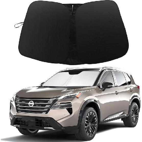 Windshield Sun Shade Compatible With 2018     Kia Sportage Accessories, 240T Foldable Window Sunshade Sun Visor Protector, Blocks UV Rays Keep Your