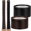 Lizard Skins Grip Tape for High School Baseball/Student Use, Ultra Black/Brown, Official Import (Brown, 0.5mm), with SOLV Seal