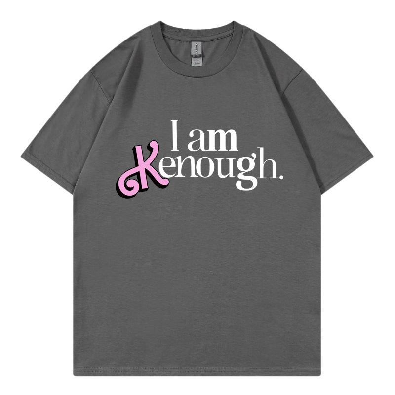 Letter Print Short Sleeve Loose Cotton Top Comfortable T-Shirts Women’s