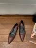 Temperament inner height increase pointed tip shallow mouth single shoes women's 2025 new spring and autumn French simple commuter ladyshoes