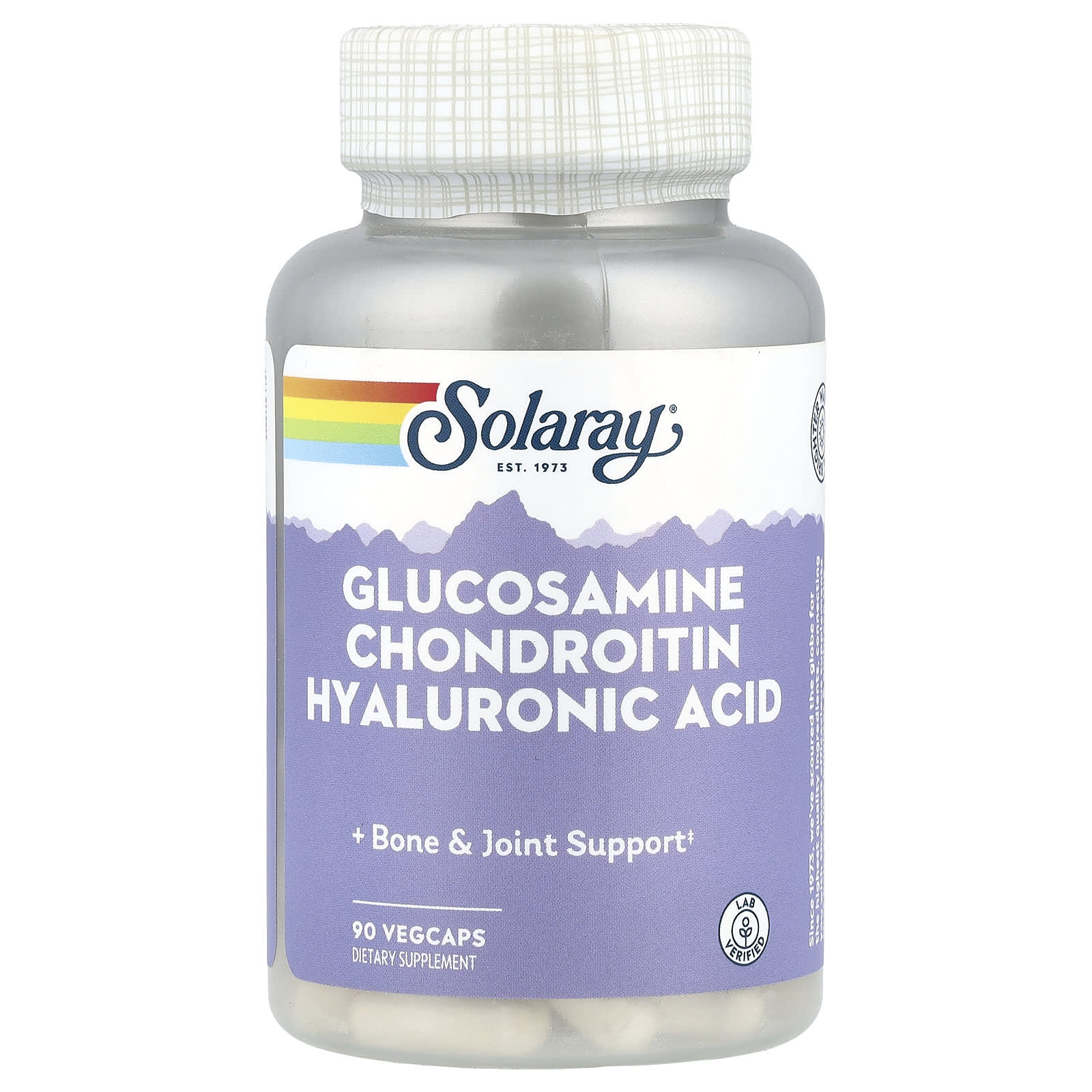 

Glucosamine Chondroitin Hyaluronic Acid, Veggie Capsules 90 Tablets