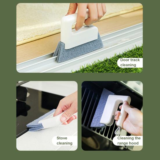 1/3Pcs Cleaning Brush Flexible Bristles Ergonomic Handle Gap Cleaning Brush Dual-Ended Design Narrow Gap Cleaning Tool