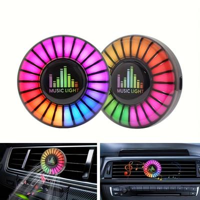 Inteligentný RGB osviežovač vzduchu do auta so synchronizáciou hudby – 256 farieb, ovládanie pomocou aplikácií, difúzor prirodzenej arómy