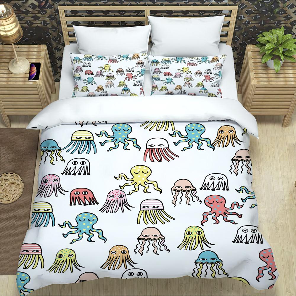 Simple Cartoon Quilt Set Three-Piece Set Four-Piece Set, Home Textile Printing