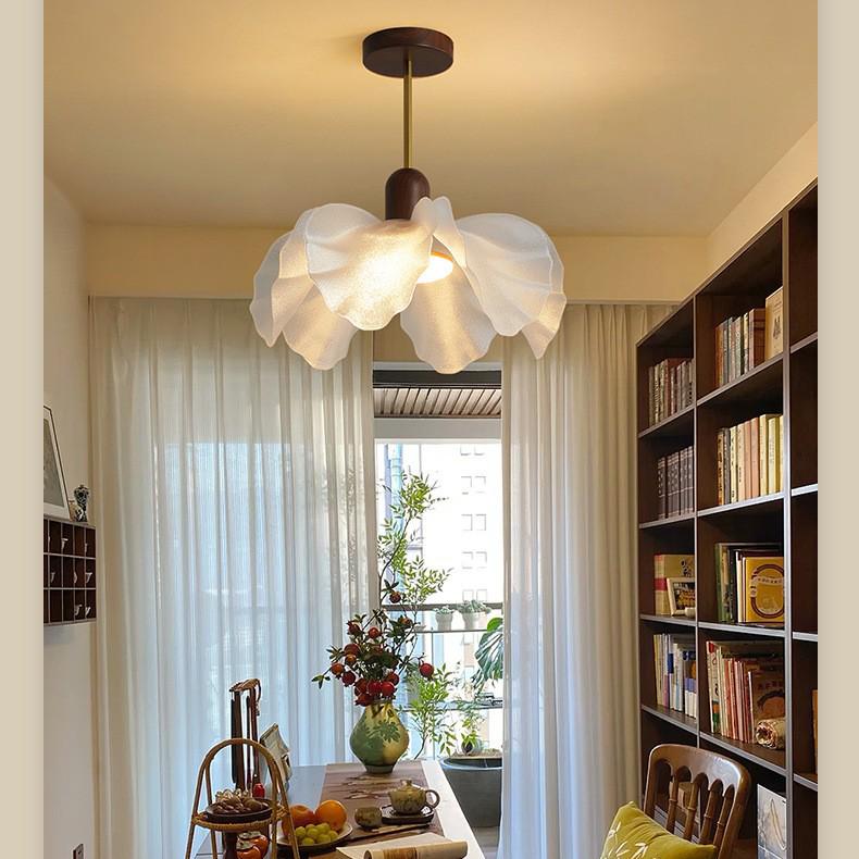 French Vintage Petal Chandelier for Living, Dining, Bedroom, or Study