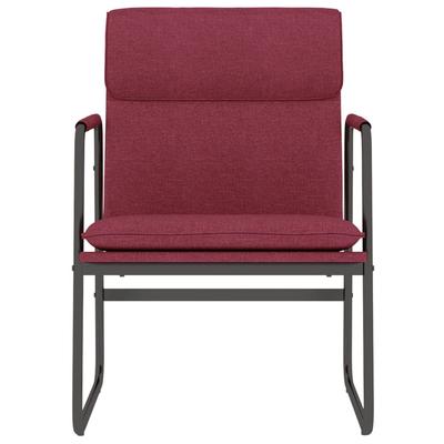 Lounge Armchair Burgundy 55x64x80 Cm Fabric\