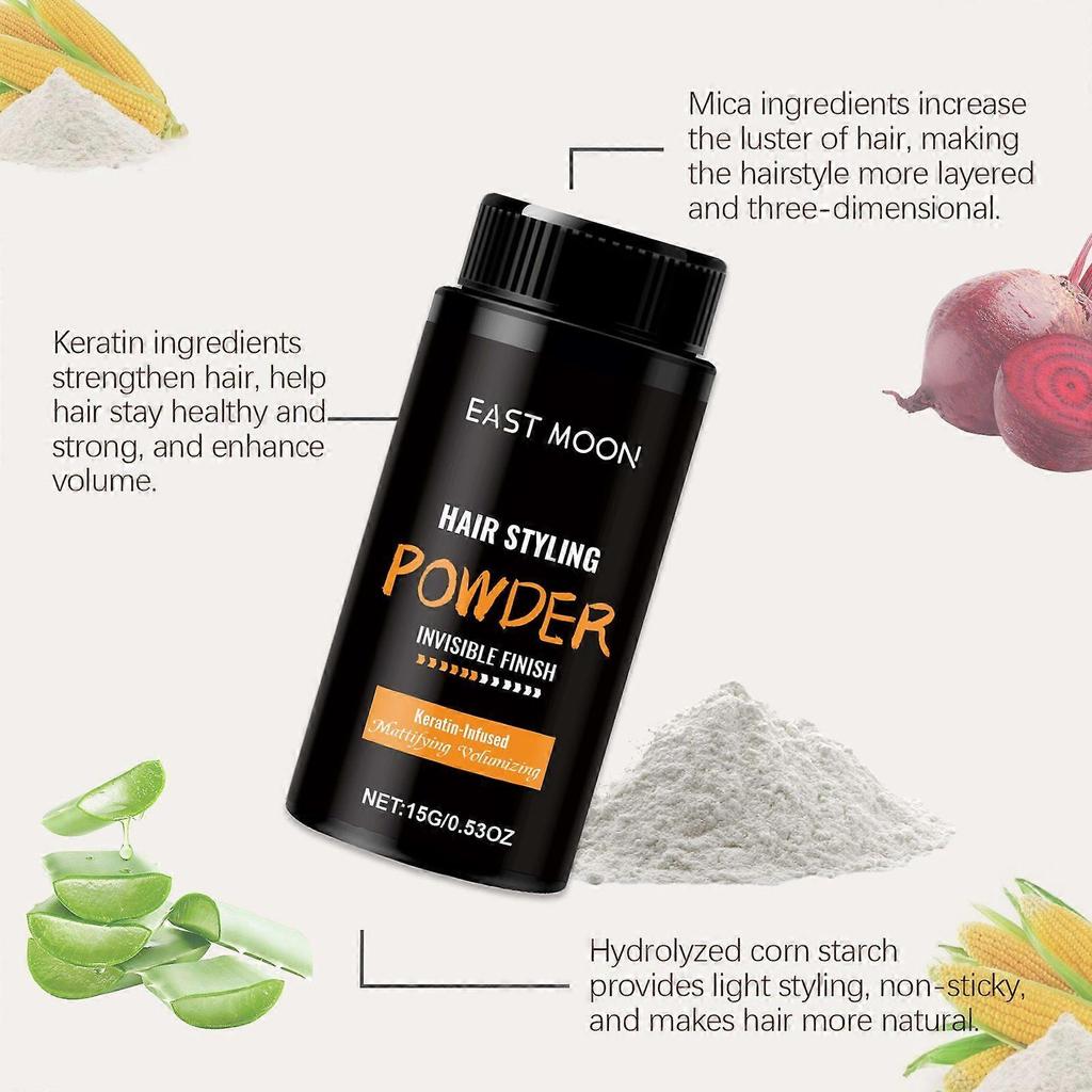 2025 Latest Model Keratin Volumizing Styling Powder, Shampooing Hair Bangs