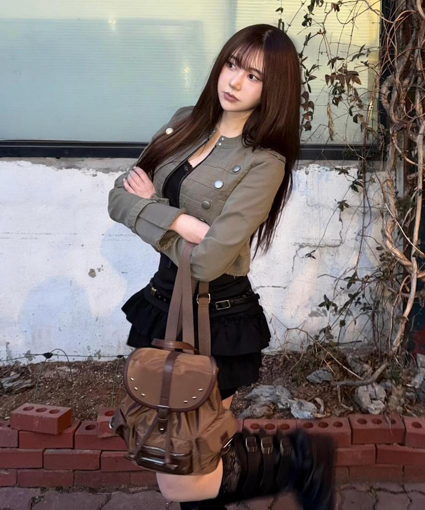 Raiment Stud Cover Point Mini Backpack_Brown
