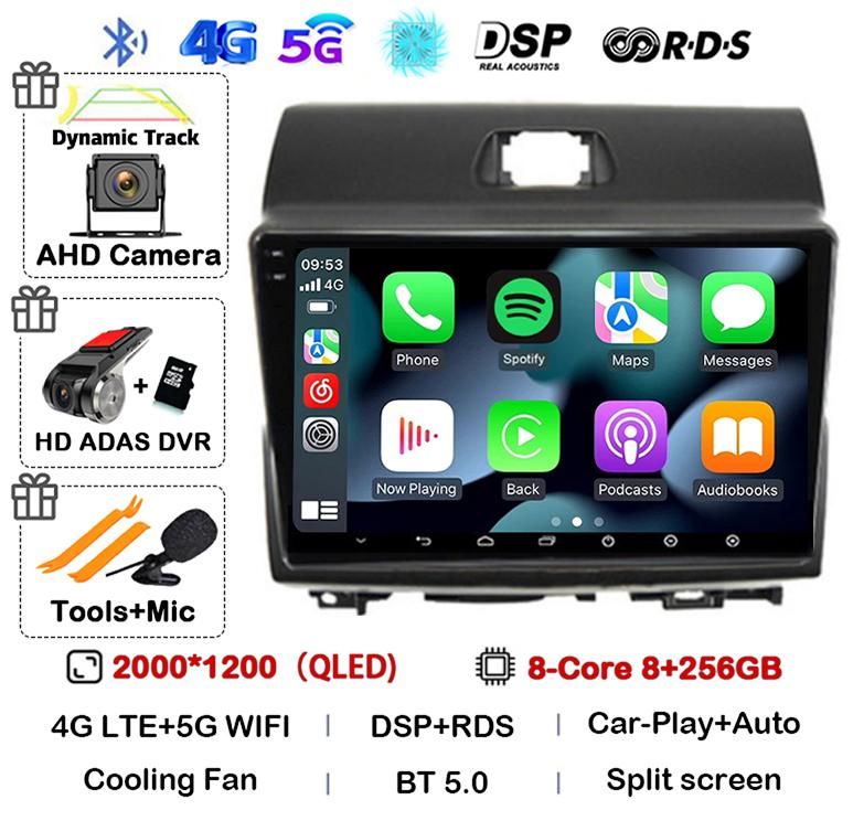 Android 14 Carpaly Auto Car Radio For KIA Ray 2011-2017 4G+WIFI GPS Navigation Video Multimedia Video Player Stereo 360 Camera