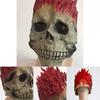 Schreckliche Halloween Latex Totenkopf Maske Geisterreiter Kostüm Requisite