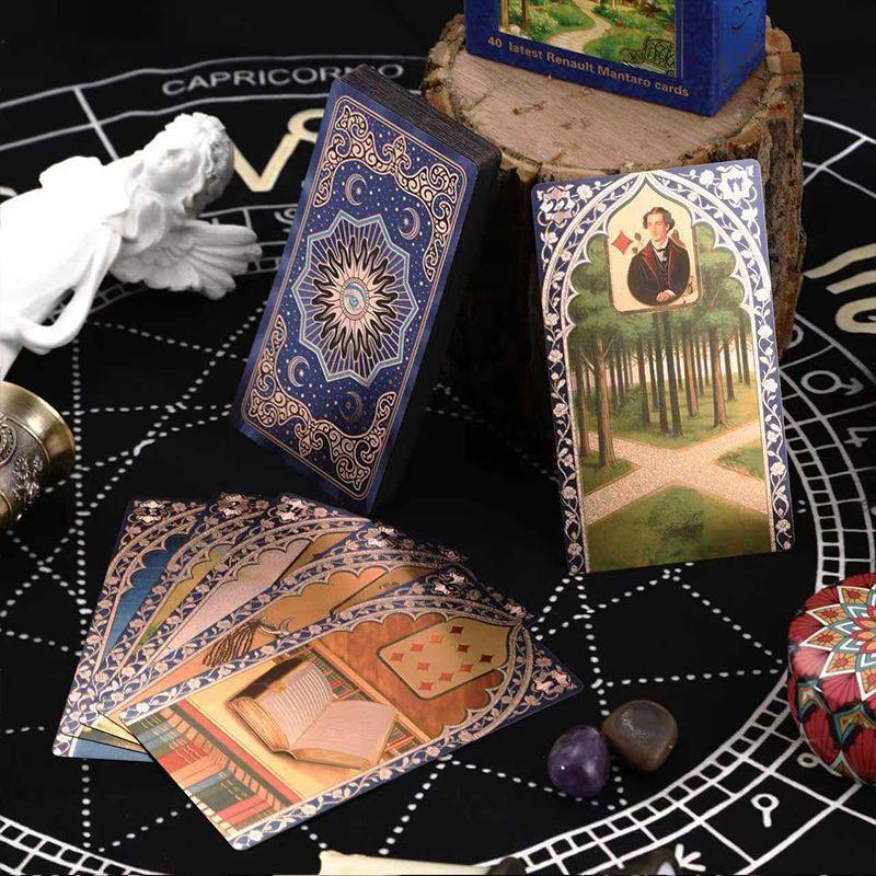 Carte Oracolo Lenormand Rana George 40 Pezzi Carte Impermeabili in PET per Divinazione & Lettura del Futuro - Mazzo Lussuoso e Durevole