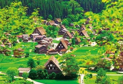 BEVERLY 300-Piece Jigsaw Puzzle, Shirakawa-go Gassho-zukuri Village (26x38cm), Made In Japan, 300-137