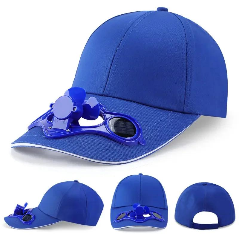 Solar-Ventilator-Kappe UV-Schutzhut Leichte Netz-Baseballkappe mit Kühlventilator für Angeln Golf Reisen Sport Sommer-Accessoire