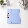 Wear-resistant File Holder Folder for A3 Size Paper, Document Organizer with Metal Plastic Clip, Solid Color Clipboard Home School Office Supplies