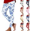 Women's Fashion Casual Print Straight-Leg Pants Outdoor Printed Slim Yoga Pants
