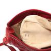 Used BOTTEGA VENETA Intrecciato Shoulder Bag leather Red Used Women