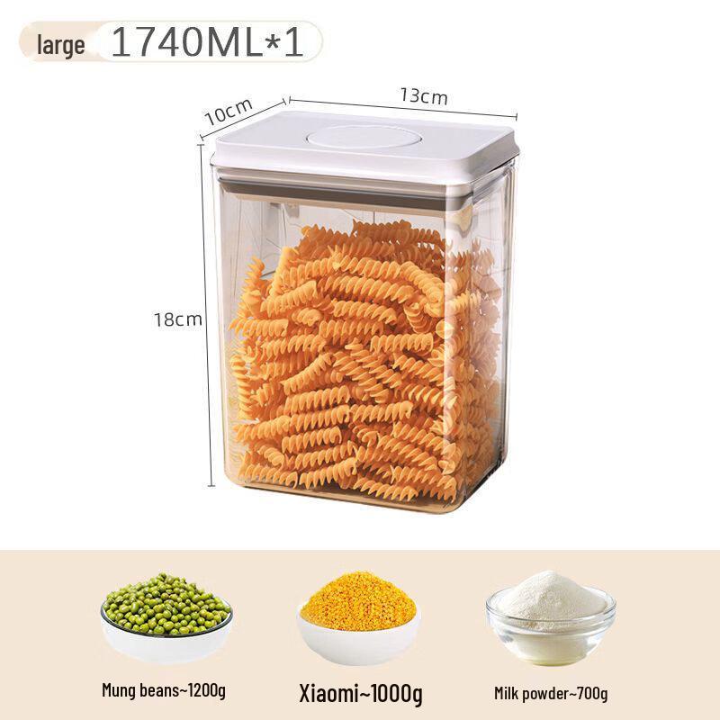 Press-Seal Airtight Food Storage Container 1740ml (Large)