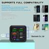 150W Multi-Port Charger: 3PD+3USB for Apple, Huawei, and More Fast Charging