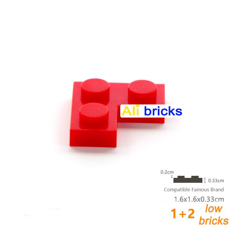 40 Stück Großhandel Zubehör Teile Platte 2x2 Ecke Idee Bausteine 2420 DIY Klassische Blöcke MOC Lernspielzeug Für Kinder
