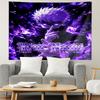 Personalized Name Gojo Satoru Tapestry, Wall Hanging Tapestry, Pattern Tapestry for Dorm Bedroom Living Room Wall Art Photography Backdrop