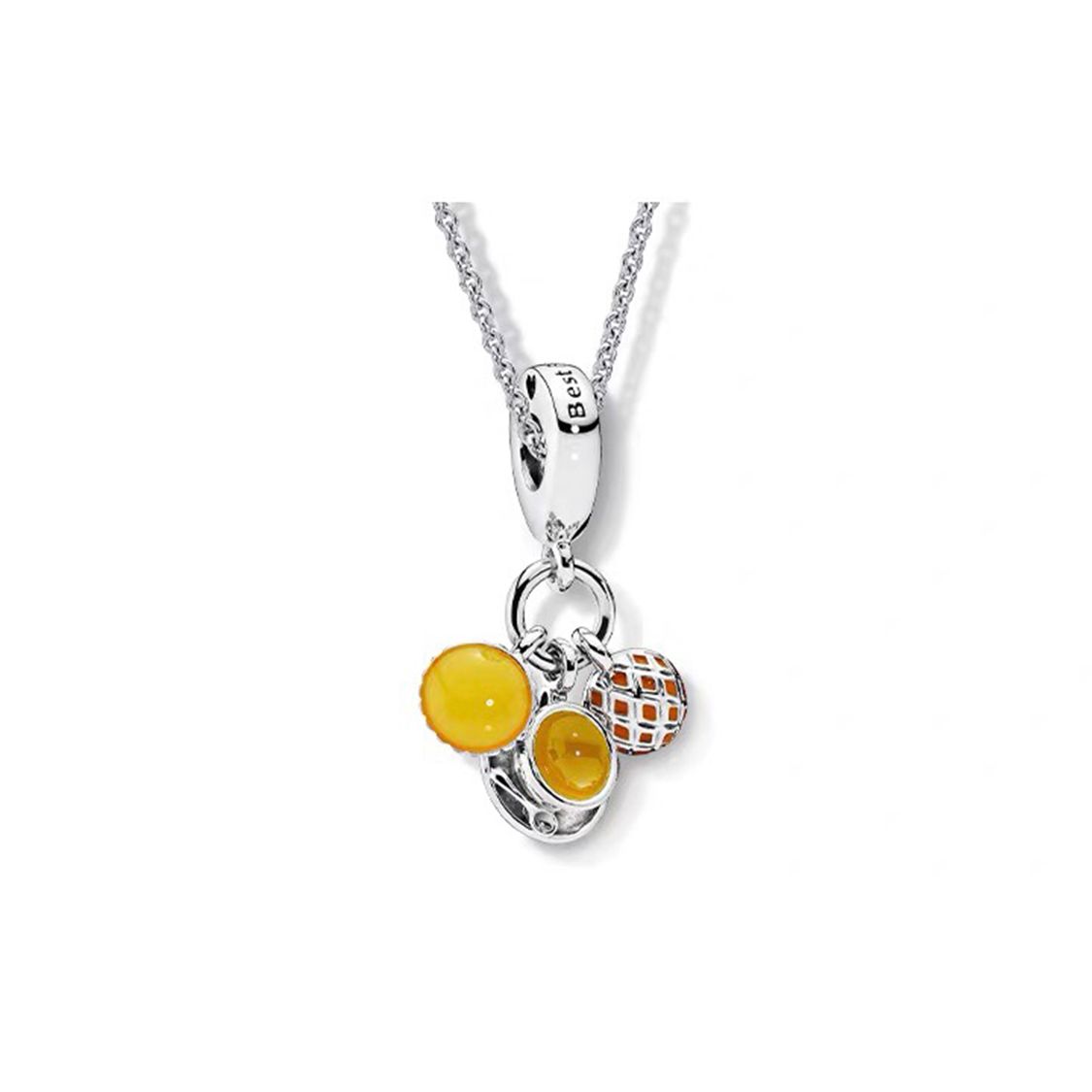 Pandora Beautiful Moments Necklace Women necklace Yellow ZT2195 Bright Yellow