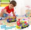 Popular Transparent Mechanical Gear Train for Automatically Avoids Interactive Learning and Development Toy with LED Lights and Music Kids, Obstacles,