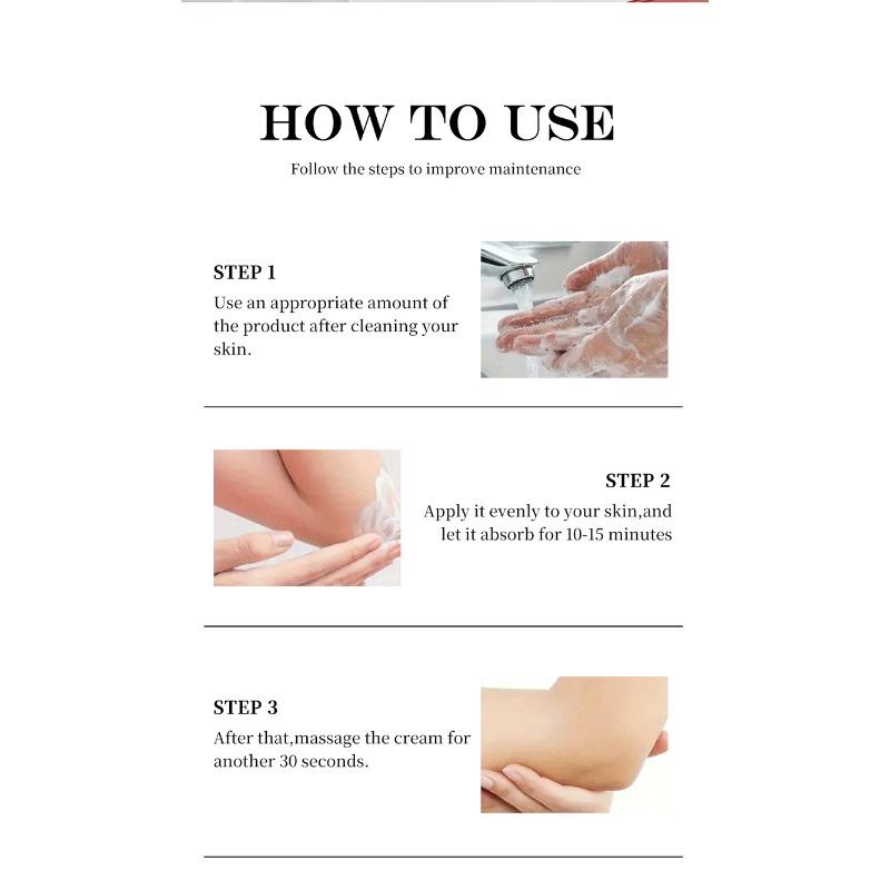 1 ks Černící krém Plný anglický Podpaží Paže Koleno Černění Hydratační Zjemňující Pokožka