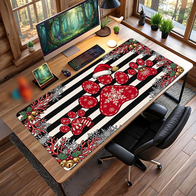 Christmas Printed Mouse Pad Non Slip Desk Mat For Office Gaming Home Use Holiday Gift