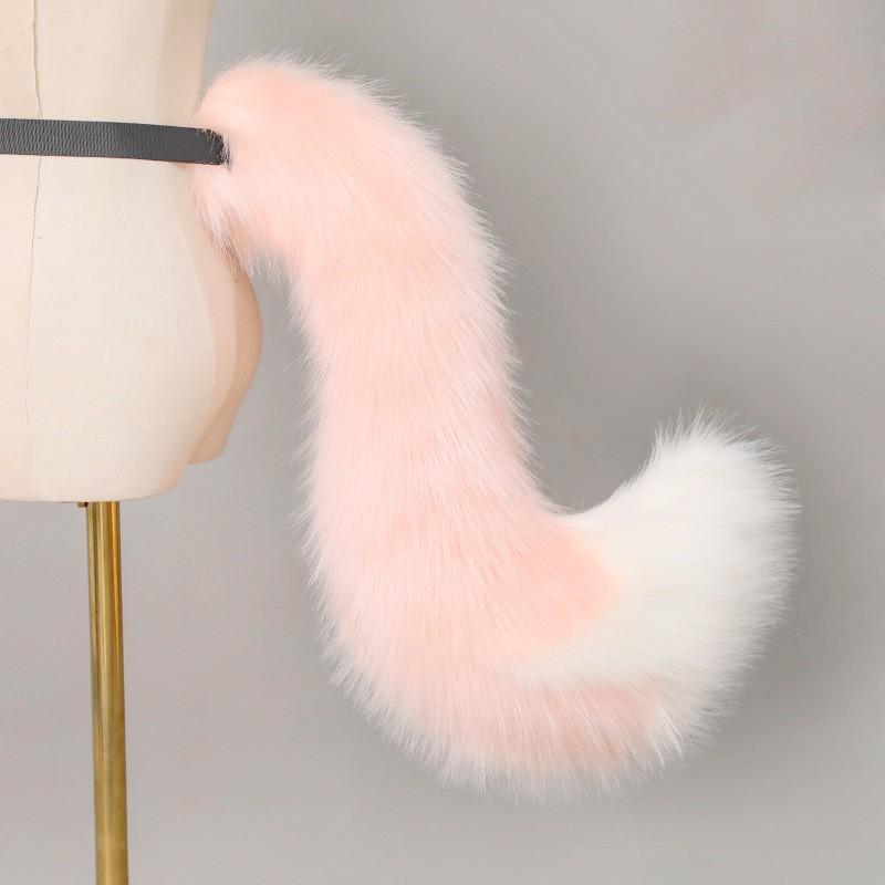 Handmade Fox Ears Headband Tail Set Cosplay Anime Convention Halloween Costume Accessory