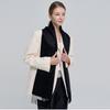 Dal Cashmere Premium Cashmere Scarf 30cm Black