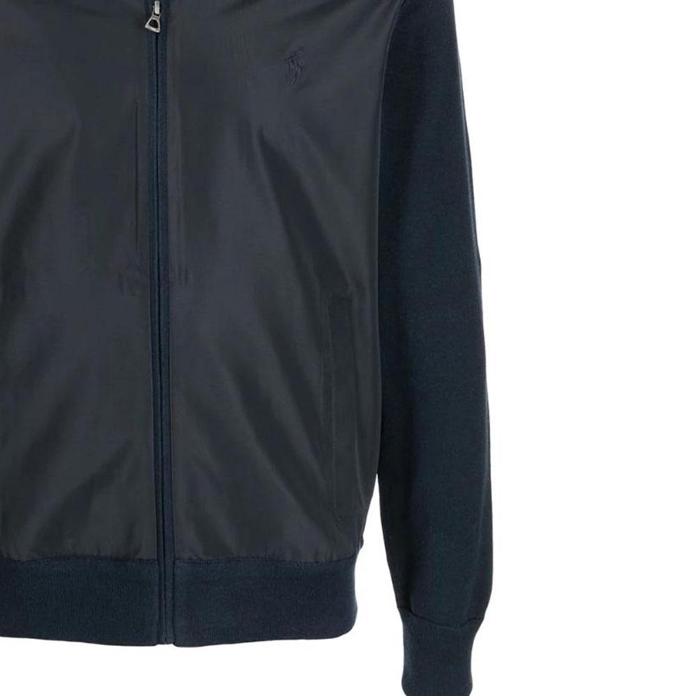 Polo Ralph Lauren Solid Color Zip Long Sleeve Jacket Men Jackets Navy 710858146-001