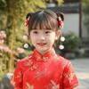 2pc Headwear Goldfish Hair Clip with Bell and Tassel Chinese New Year Festival New Year Barrettes Red Hair Clip Girls