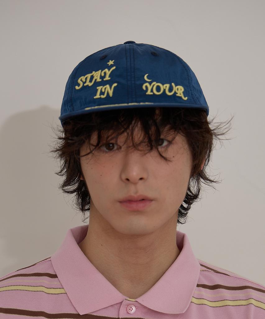 WAIKEI Mellow Letter Nylon Cap Navy