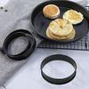 8 Piece Non-Stick Muffin Rings Stainless Steel Egg Ring Multi-functional Mousse Cake Mold  Breakfast