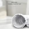 Plush Pet Cat Tunnel Interactive Play Toy Cat Bed Nest Dual Use Ferrets Rabbit Tunnels Indoor Toys House Kitten Training Toy