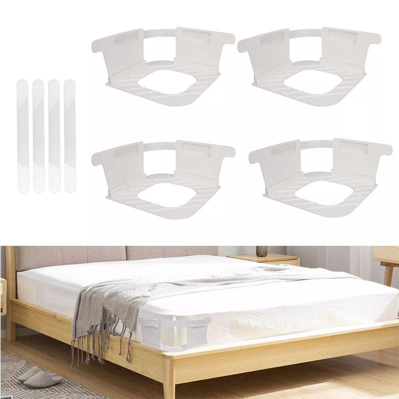 4x Bed Sheet Mattress Holder With Lock Strips Heavy Duty Bed Sheet Fasteners