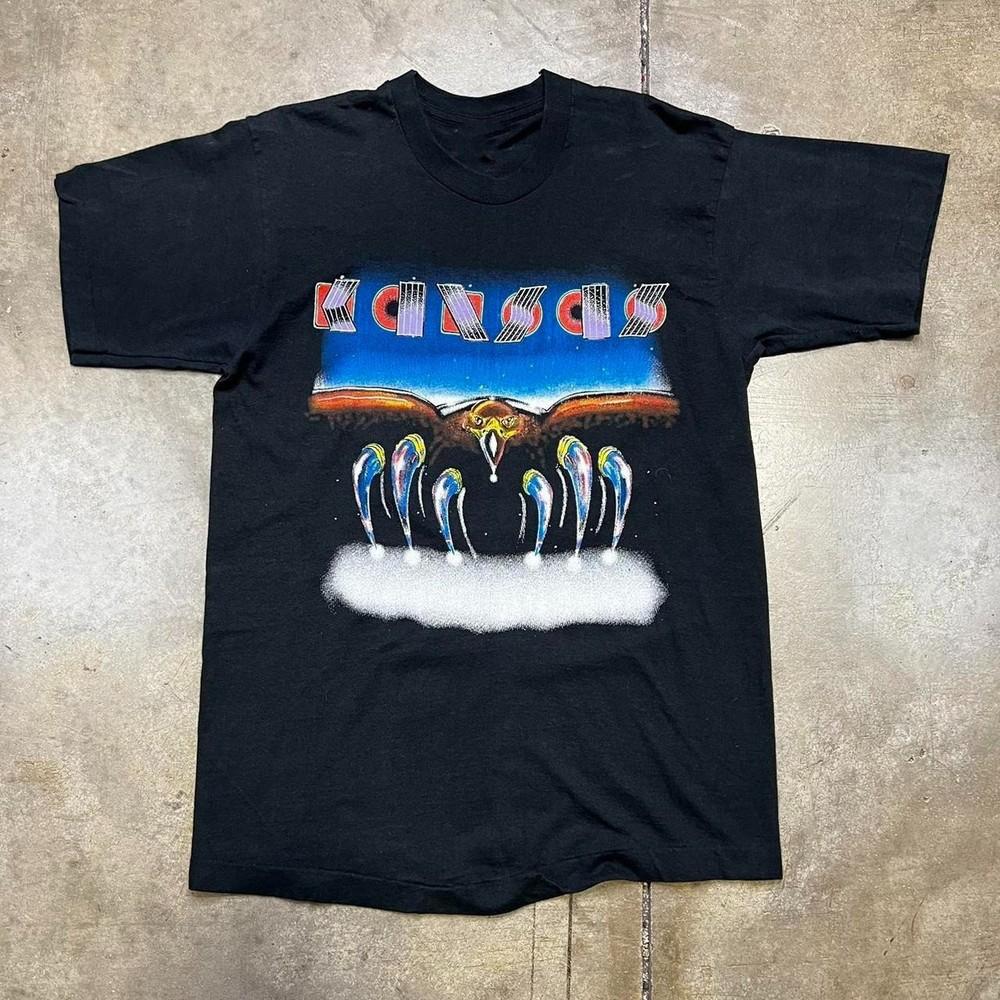 Hot Rare Kansas Band Music Cotton Black S to 5XL Shirt SG268 Unisex T-Shirt XXXL