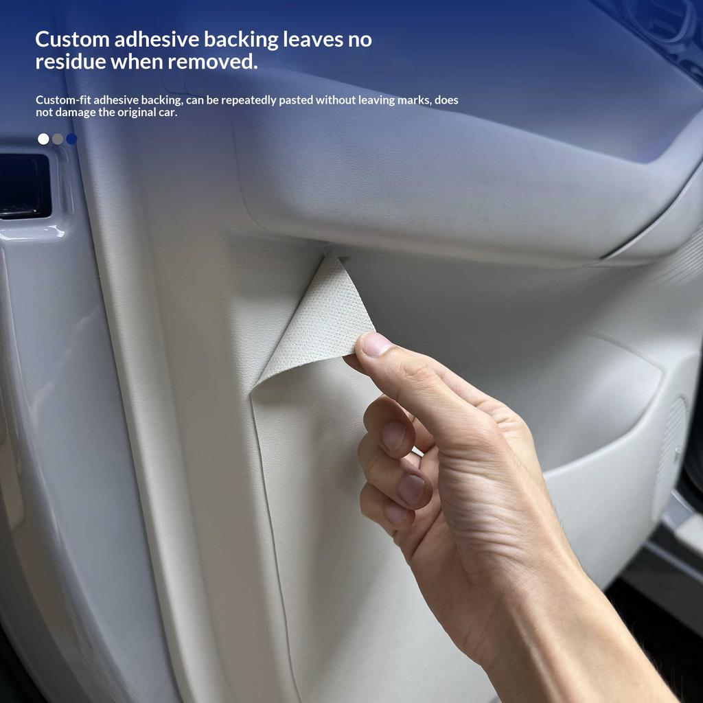 For Geely Galaxy E5/EX5 Car Door Anti Kick Leather Anti Scratch Dirt Resistant Copilot Glove Box Threshold Interior Modification