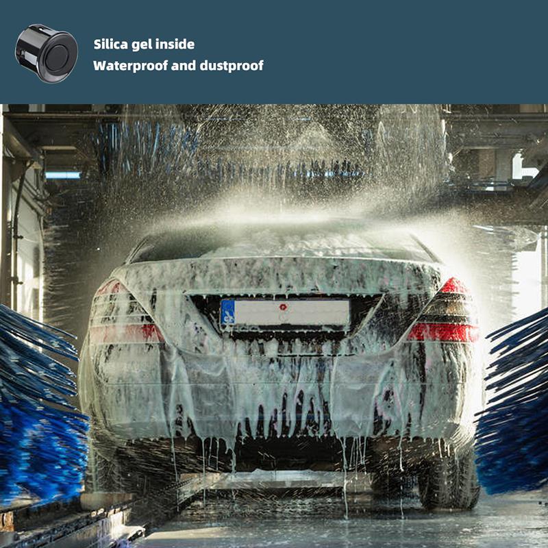 Parking Sensor Kit Car Parktronic LCD Display Backlight Reverse Backup Radar Monitor System 4 Sensors 22mm 12V 8 Colors