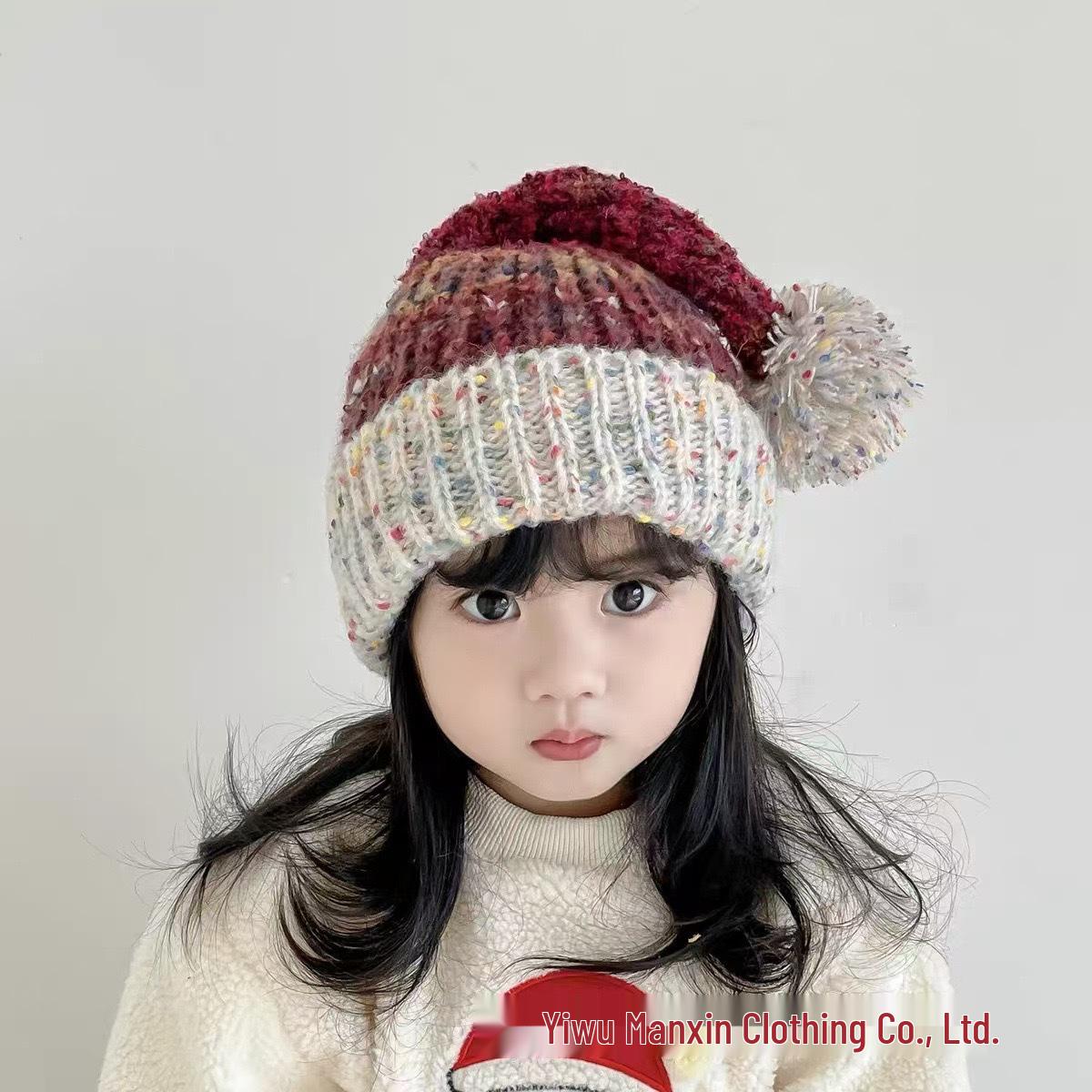 

Super Cute Pom Pom Knit Pullover & Windproof Winter Hat for Toddlers 48-53 cm for Ages 2-7