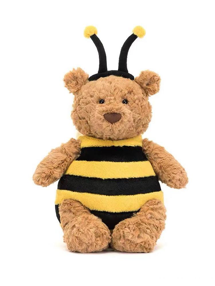

28см мультяшное животное милая пчела плюшевая игрушка мишка тедди милая игрушка-компаньон для детей подарок на день рождения украшение для дома 28cm