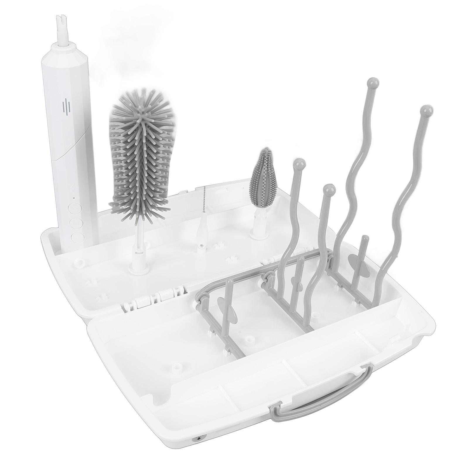 

Электрический набор щеток для бутылок 3 скорости 2 сменные головки Перезаряжаемая электрическая щетка для чистки бутылок